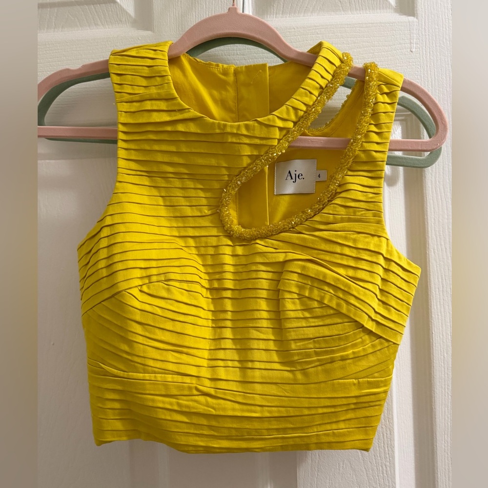 Aje Yellow Skirt Set - Picture 4 of 9